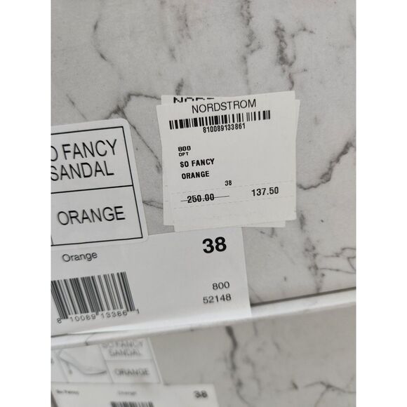 Jessica Rich Women So Fancy Tall Pump Clear Pointed Toe heel Orange Sz 6, 8, 9, - Picture 10 of 10